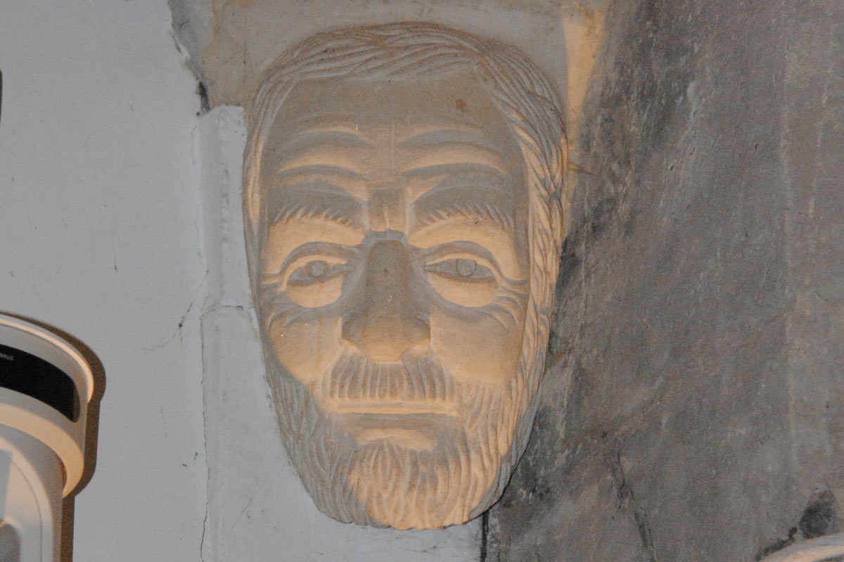 carved face